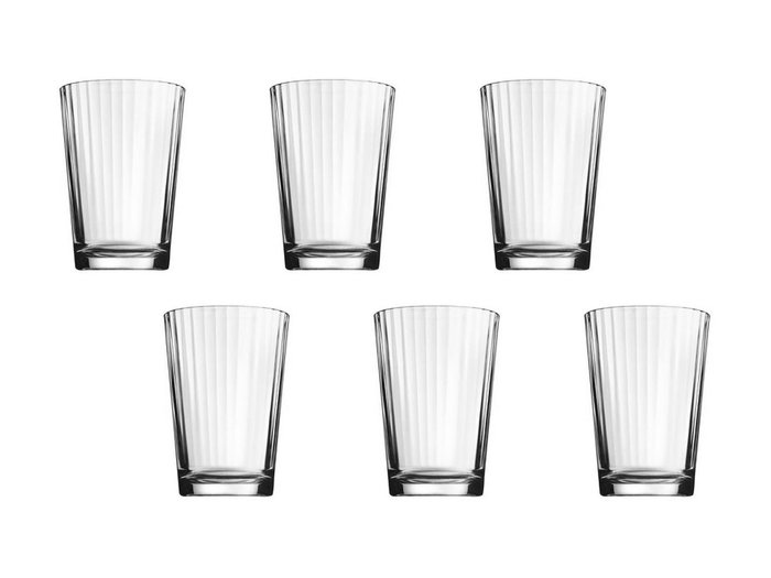 Hermia Juego de Vasos PB-52952 de Vidrio Transparente de 6 Piezas Hermia Juego de Vasos PB-52952 de Vidrio Transparente de 6 Piezas